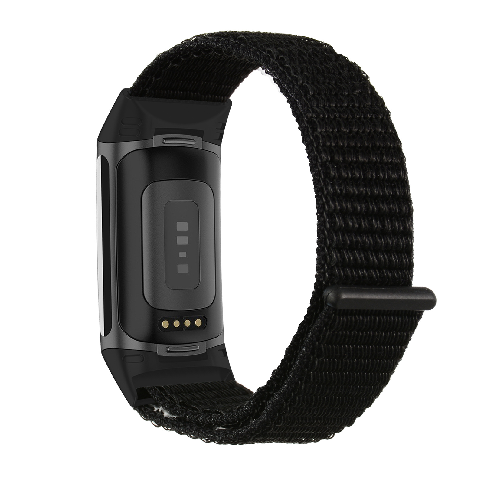 Fitbit Charge 5 Nylon Velcro Bandje - Zwart
