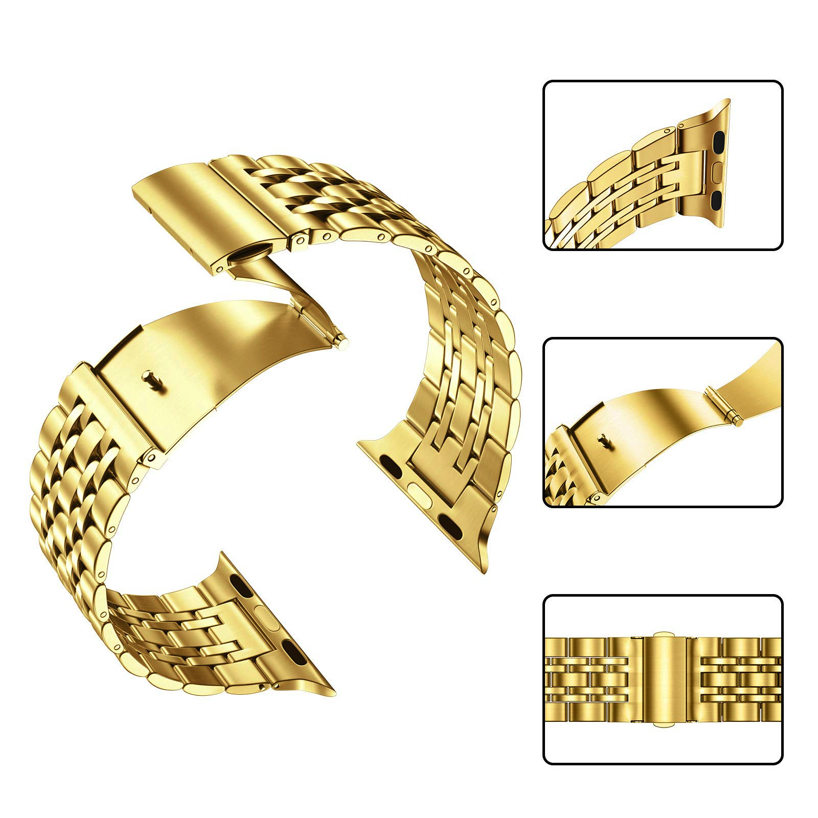 Apple Watch Roma Schakel Band - Goud