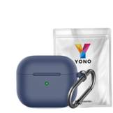 Apple AirPods 3 Soft Case - Siliconen Hoesje met Clip - Alaska Blauw