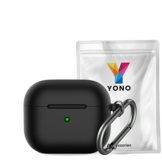 Apple AirPods 3 Soft Case - Siliconen Hoesje met Clip - Zwart