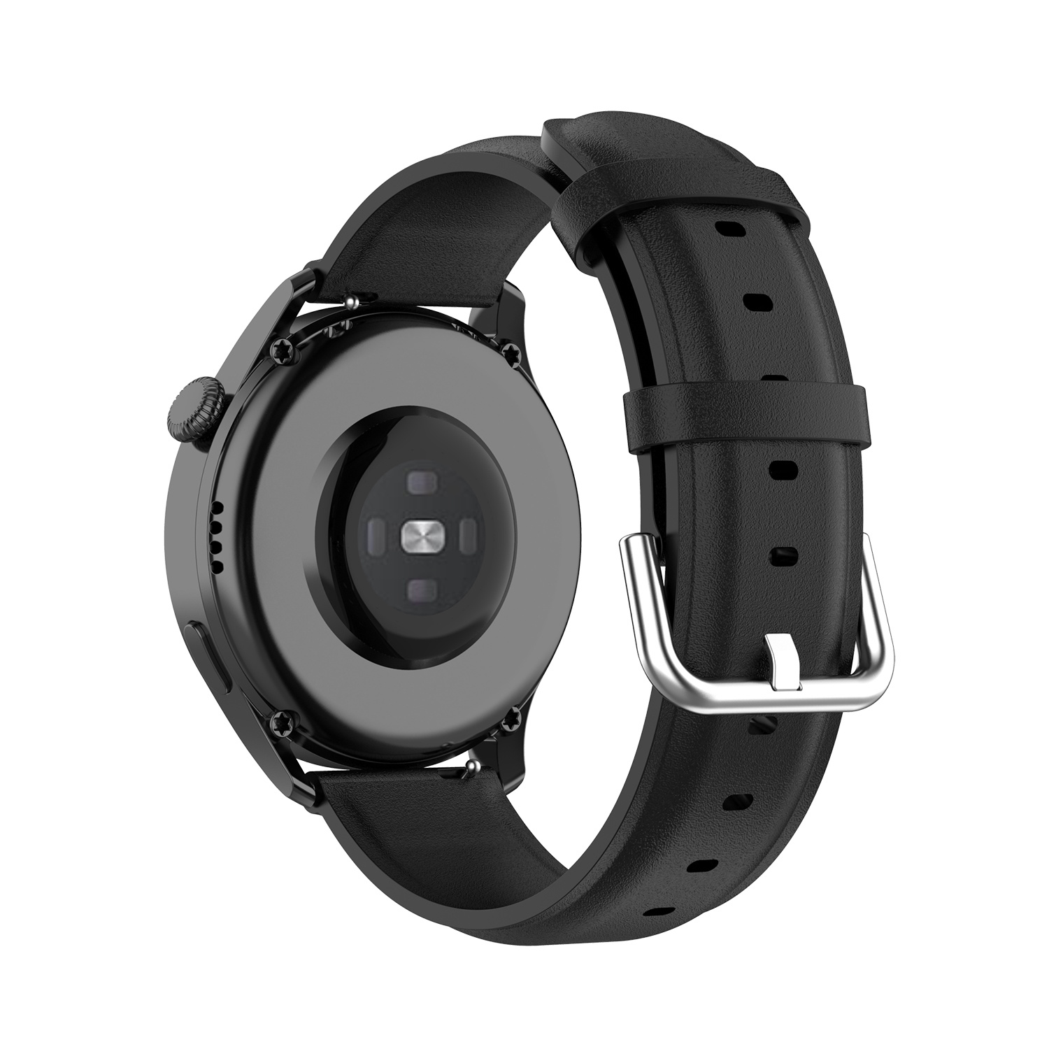 Vacca Leer Bandje 20mm - Zwart