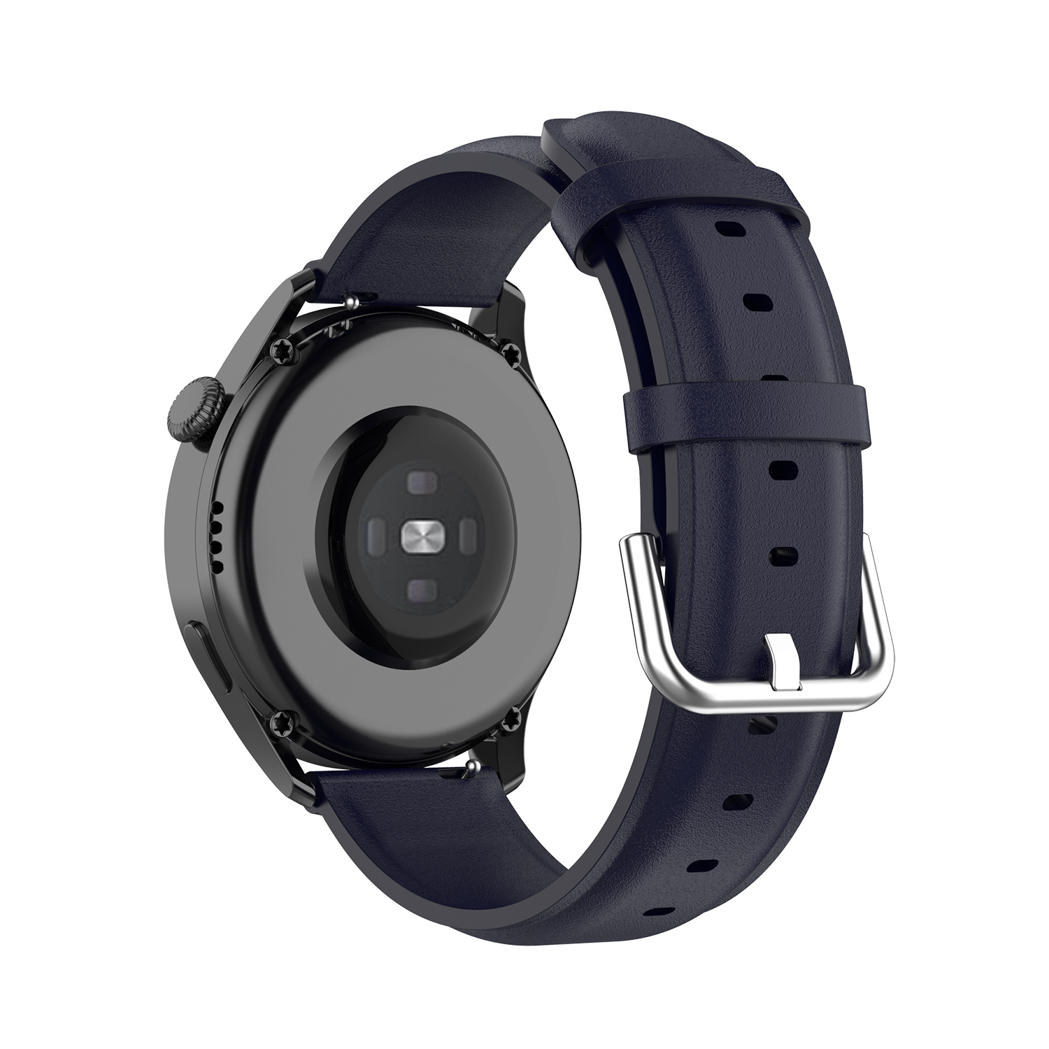 Vacca Leer Bandje 22mm - Donkerblauw