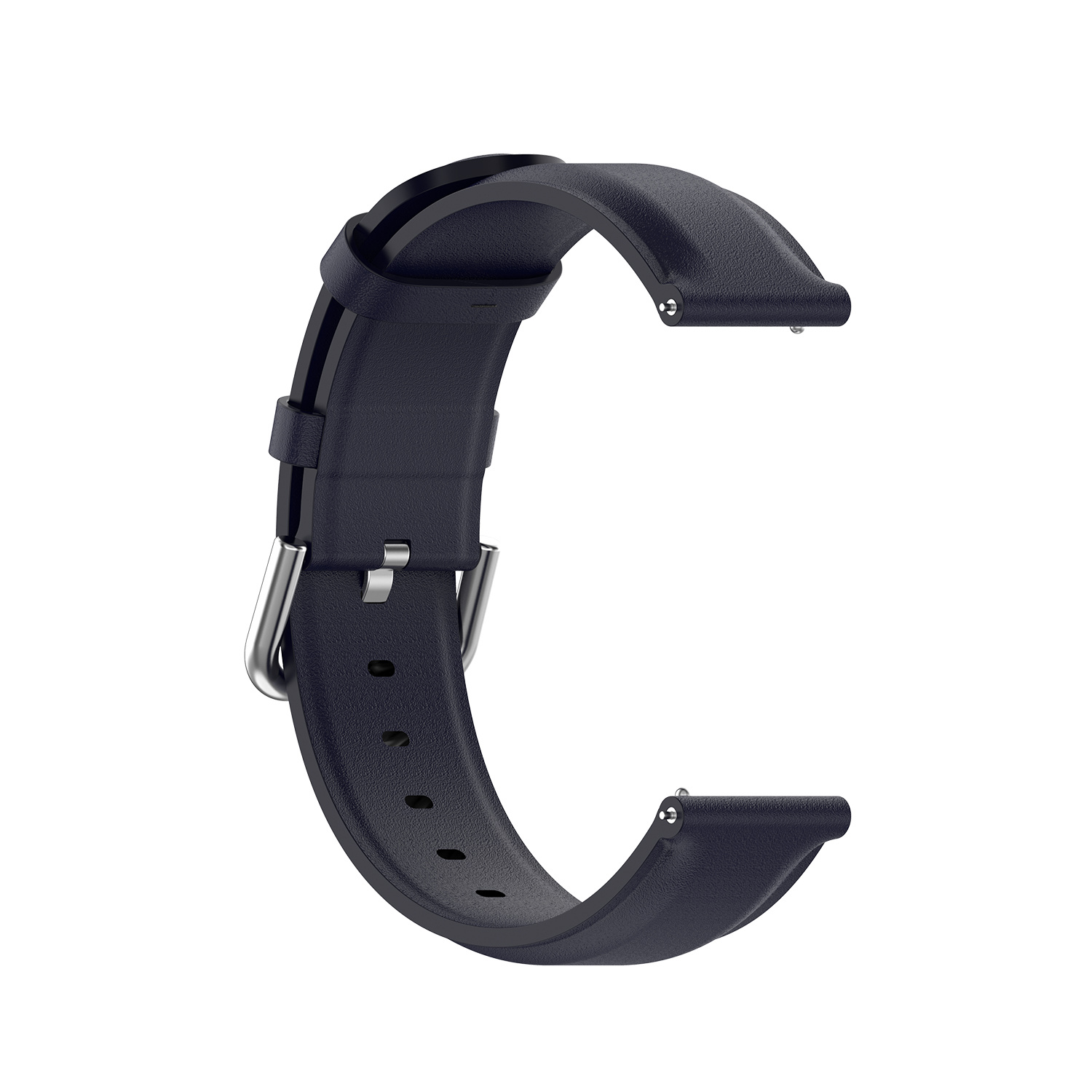 Vacca Leer Bandje 22mm - Donkerblauw