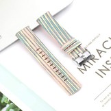 Fitbit Versa 3 / Sense Como Nylon Bandje - Regenboog