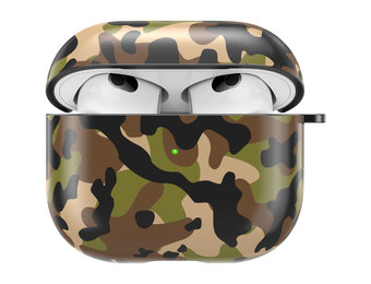 Apple Airpods 3 Hoesje - Hard Case met Clip - Camouflage