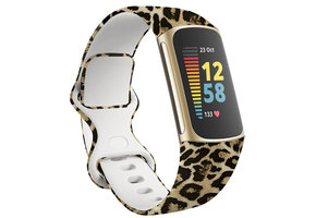 Fitbit Charge 5 Special Bandje - Leopard