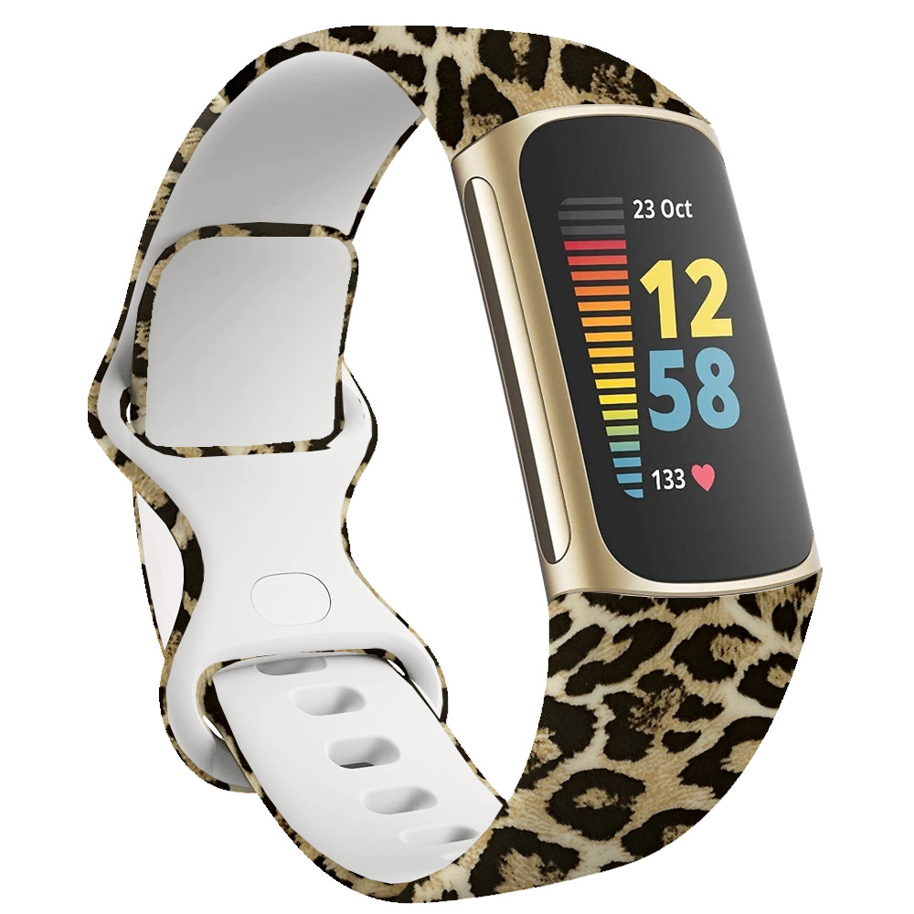 Fitbit Charge 5 Special Bandje - Leopard