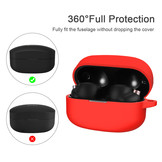 Sony WF-1000XM4 Hoesje – Siliconen Case – Rood