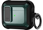 Apple Airpods 3 Hoesje - Armor Case met Lock -Donkergroen