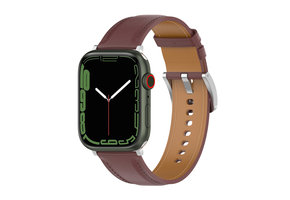 Apple Watch Leer Cali Bandje – Donkerbruin