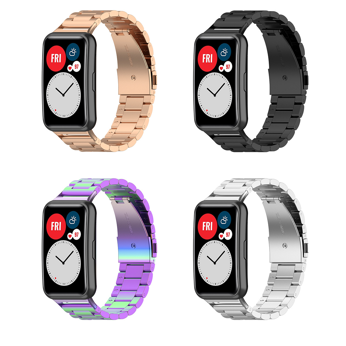 YONO Schakel Bandje Huawei Watch Fit - Rose Gold