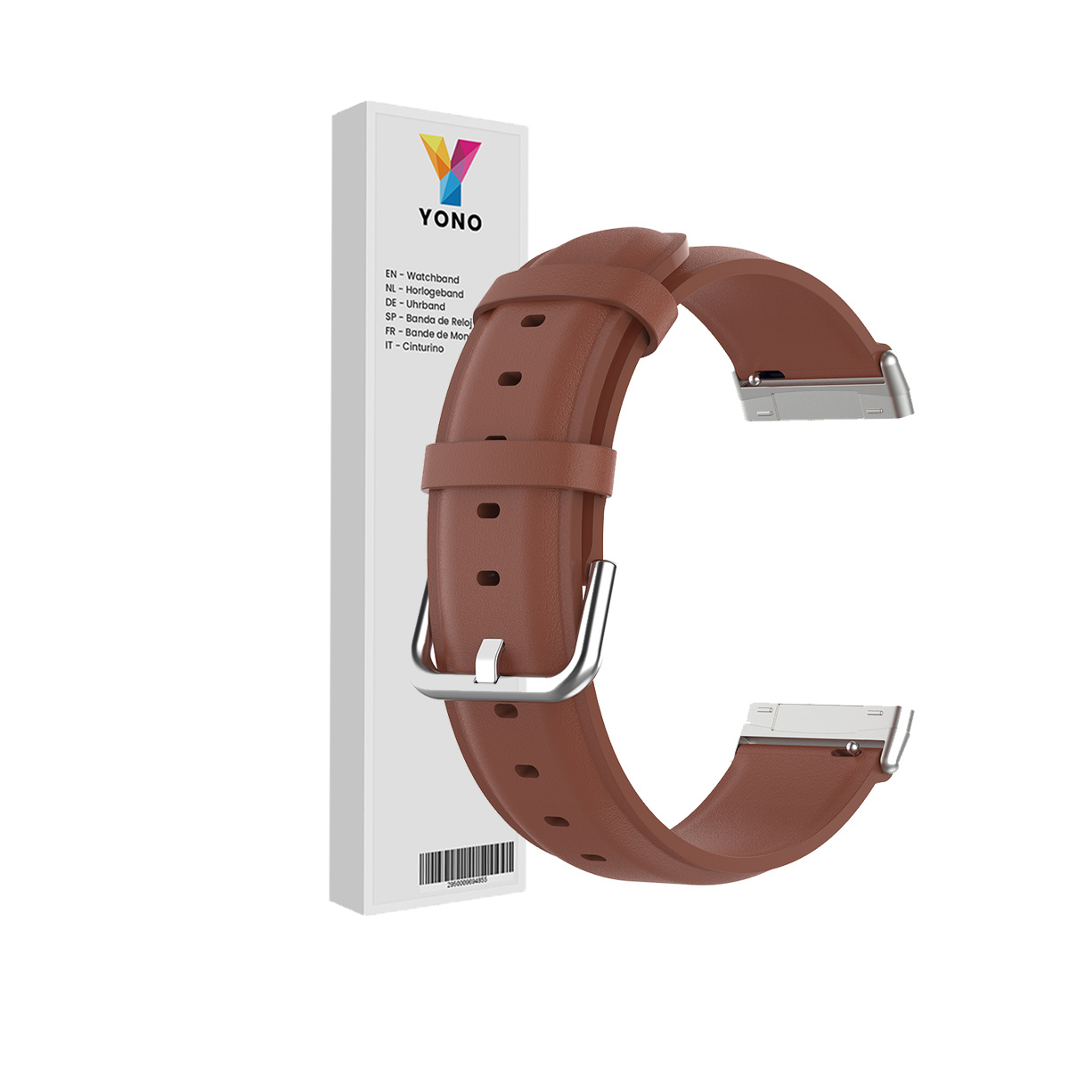Fitbit Versa 3/Sense Vacca Leer Bandje - Bruin
