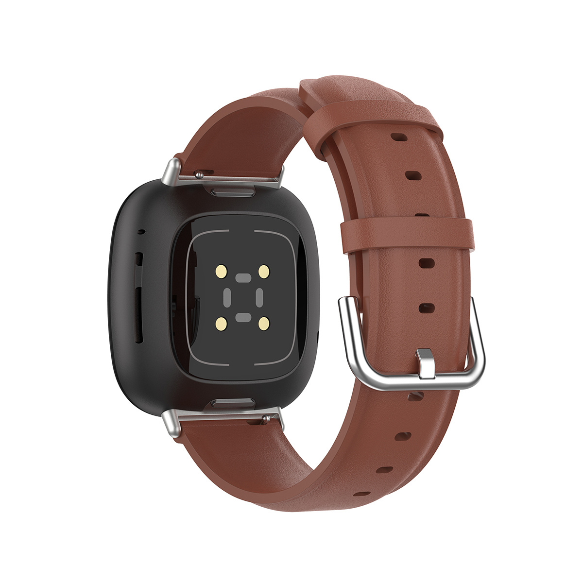 Fitbit Versa 3/Sense Vacca Leer Bandje - Bruin