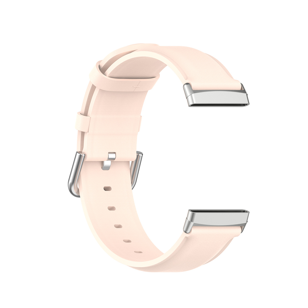 Fitbit Versa 3/Sense Vacca Leer Bandje - Lichtroze