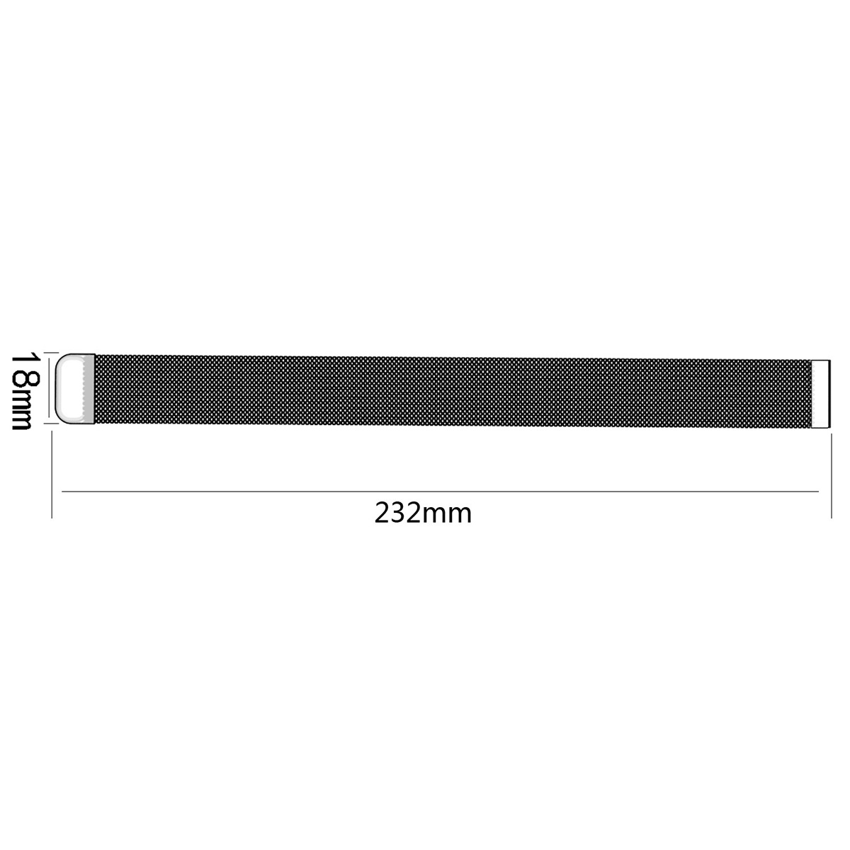 Milanees Bandje 18mm Universeel - Rose Gold