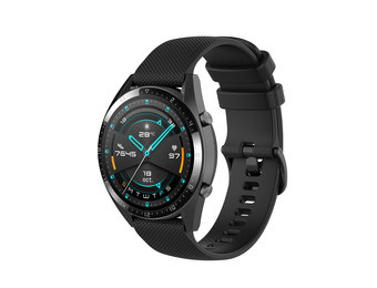 Siliconen Sport Bandje 22mm Universeel - Zwart