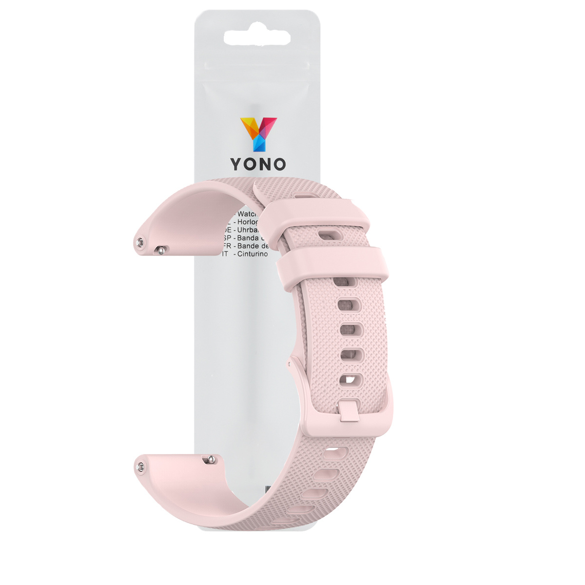Siliconen Sport Bandje 22mm Universeel - Lichtroze