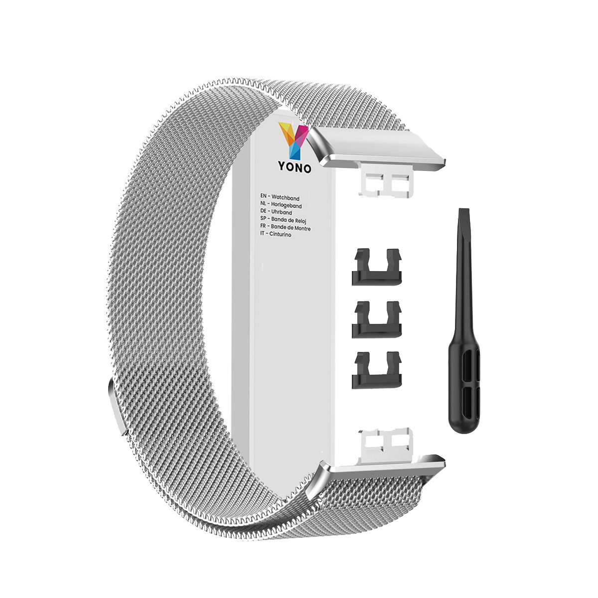 Huawei Watch Fit Milanees bandje - Zilver