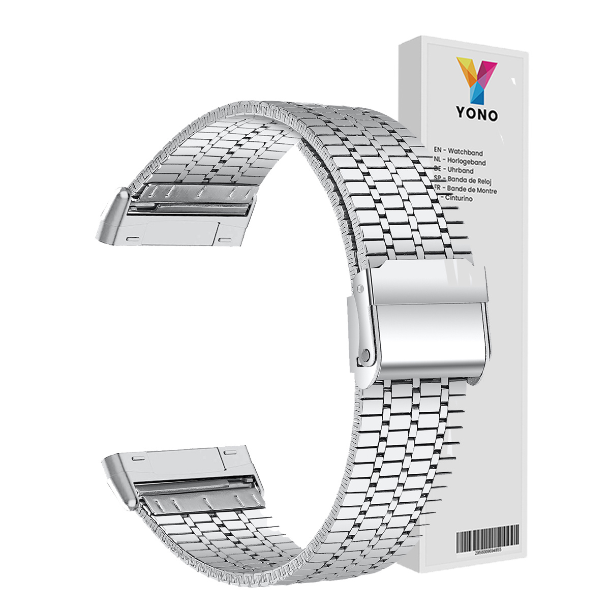 Fitbit Versa 3 / Sense Miami Schakel Bandje - Zilver