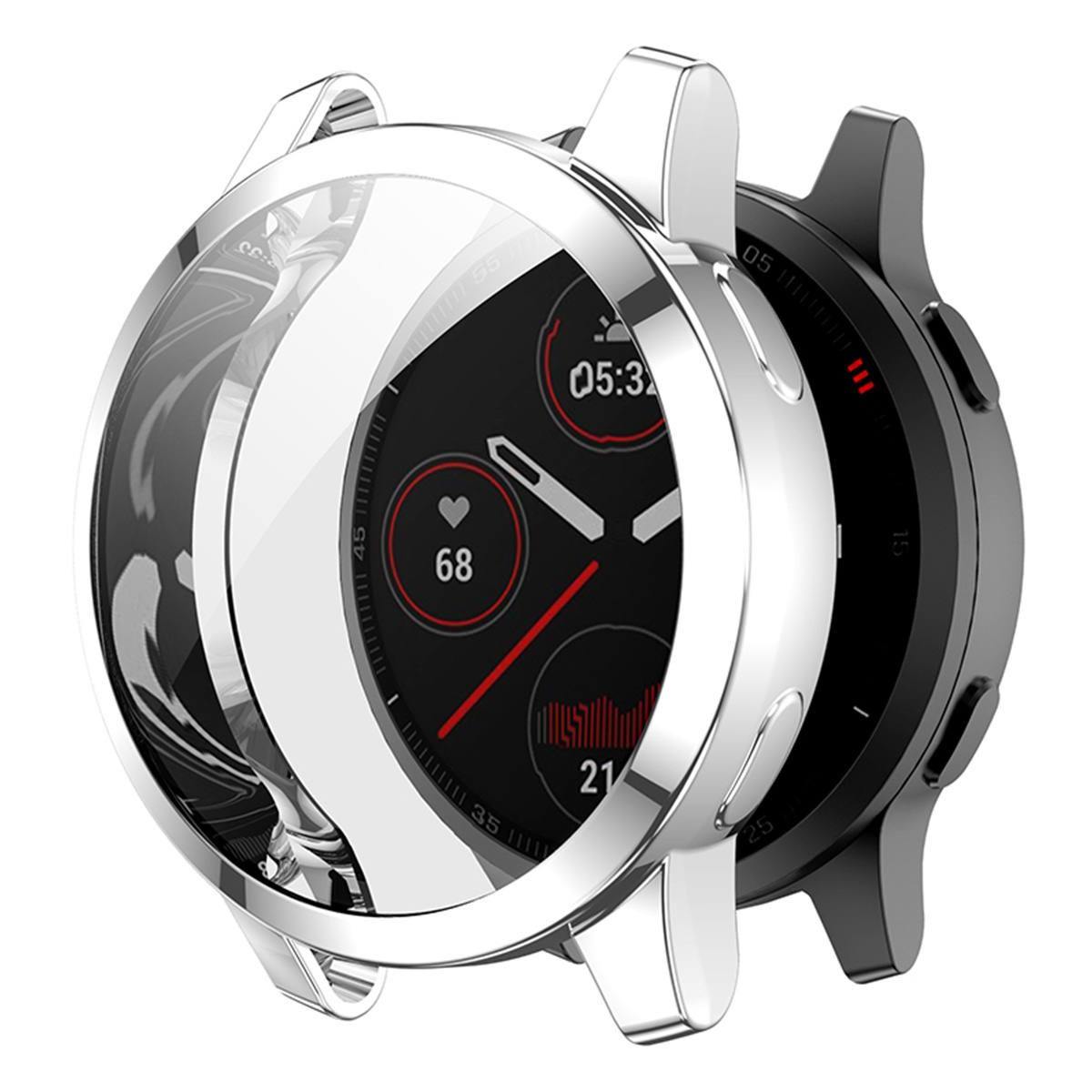 Garmin Venu 2/Vivoactive 4 Full Cover Bumper - Zilver