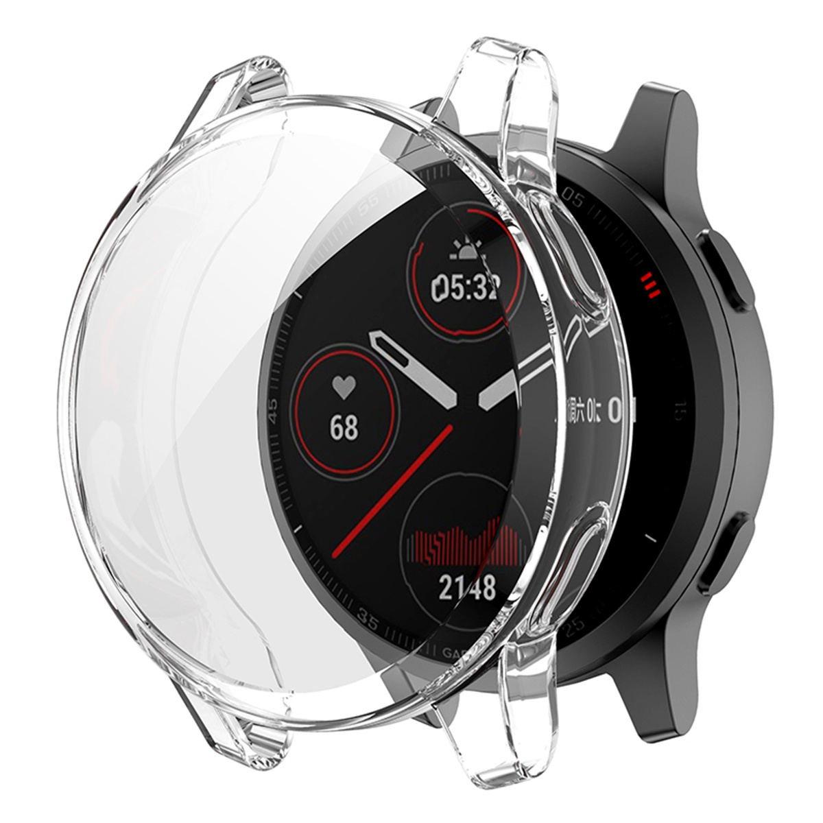 Garmin Venu 2/Vivoactive 4 Full Cover Bumper - Transparant