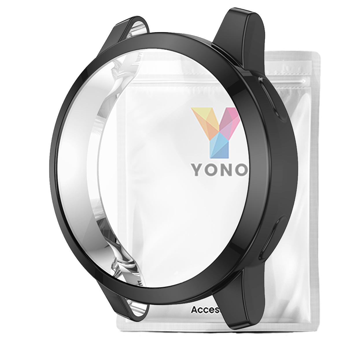 Garmin Venu 2S/Vivoactive 4S Full Cover Bumper - Zwart