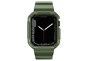 YONO Apple Watch Armor Rugged Bandje - Donkergroen