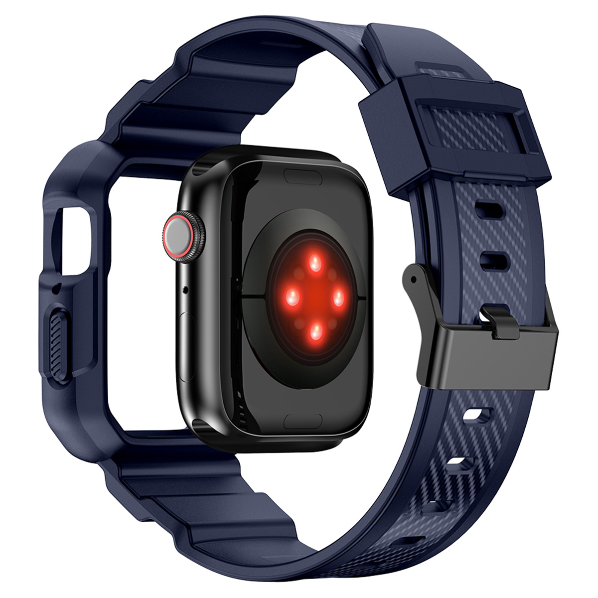 YONO Apple Watch Armor Rugged Bandje - Donkerblauw