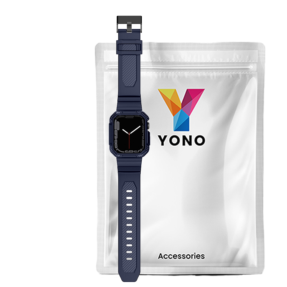 YONO Apple Watch Armor Rugged Bandje - Donkerblauw