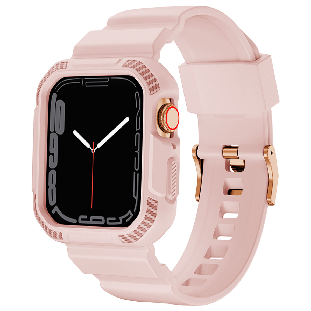 YONO Apple Watch Armor Rugged Bandje - Lichtroze