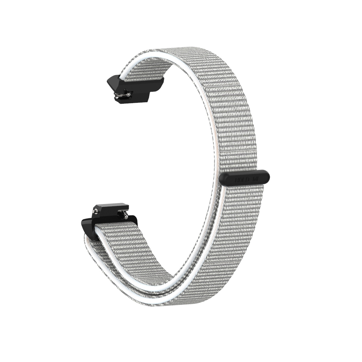 Fitbit Inspire 2/ Inspire HR Nylon Velcro Bandje - Lichtgrijs