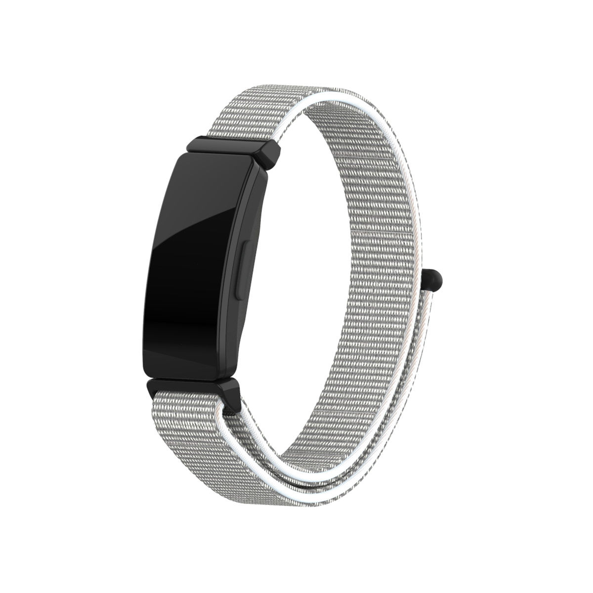 Fitbit Inspire 2/ Inspire HR Nylon Velcro Bandje - Lichtgrijs