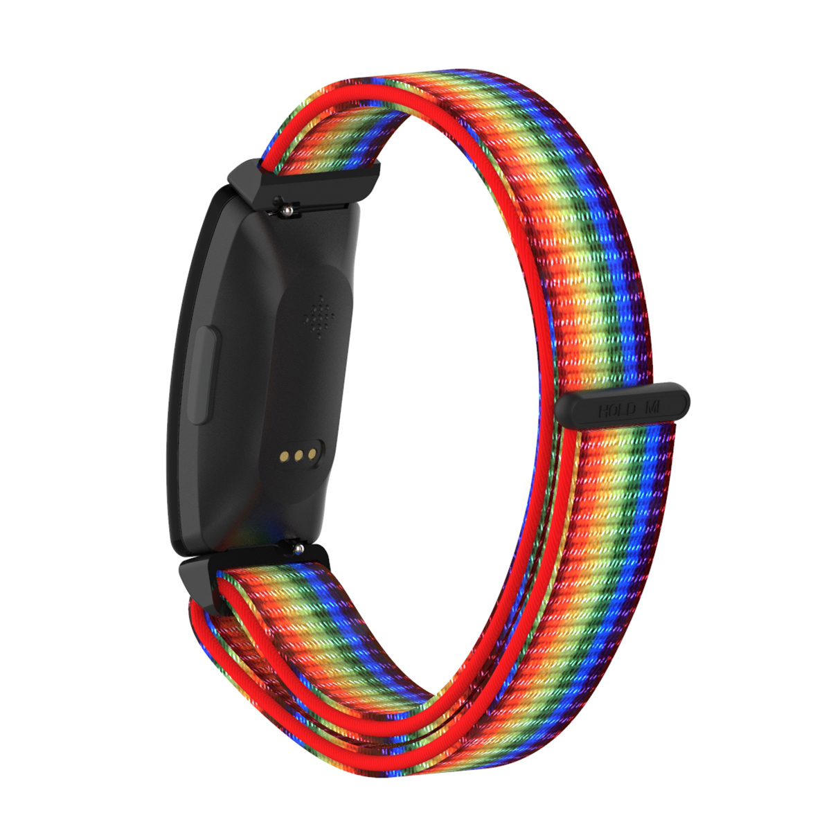 Fitbit Inspire 2/ Inspire HR Nylon Velcro Bandje -Regenboog