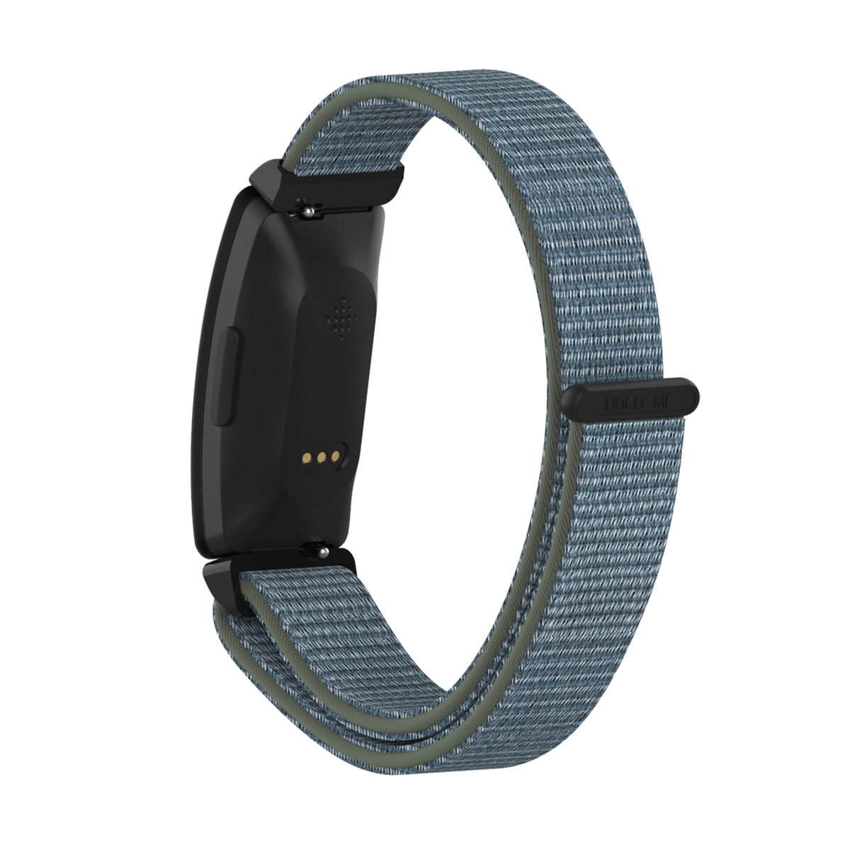Fitbit Inspire 2/ Inspire HR Nylon Velcro Bandje -Leisteen