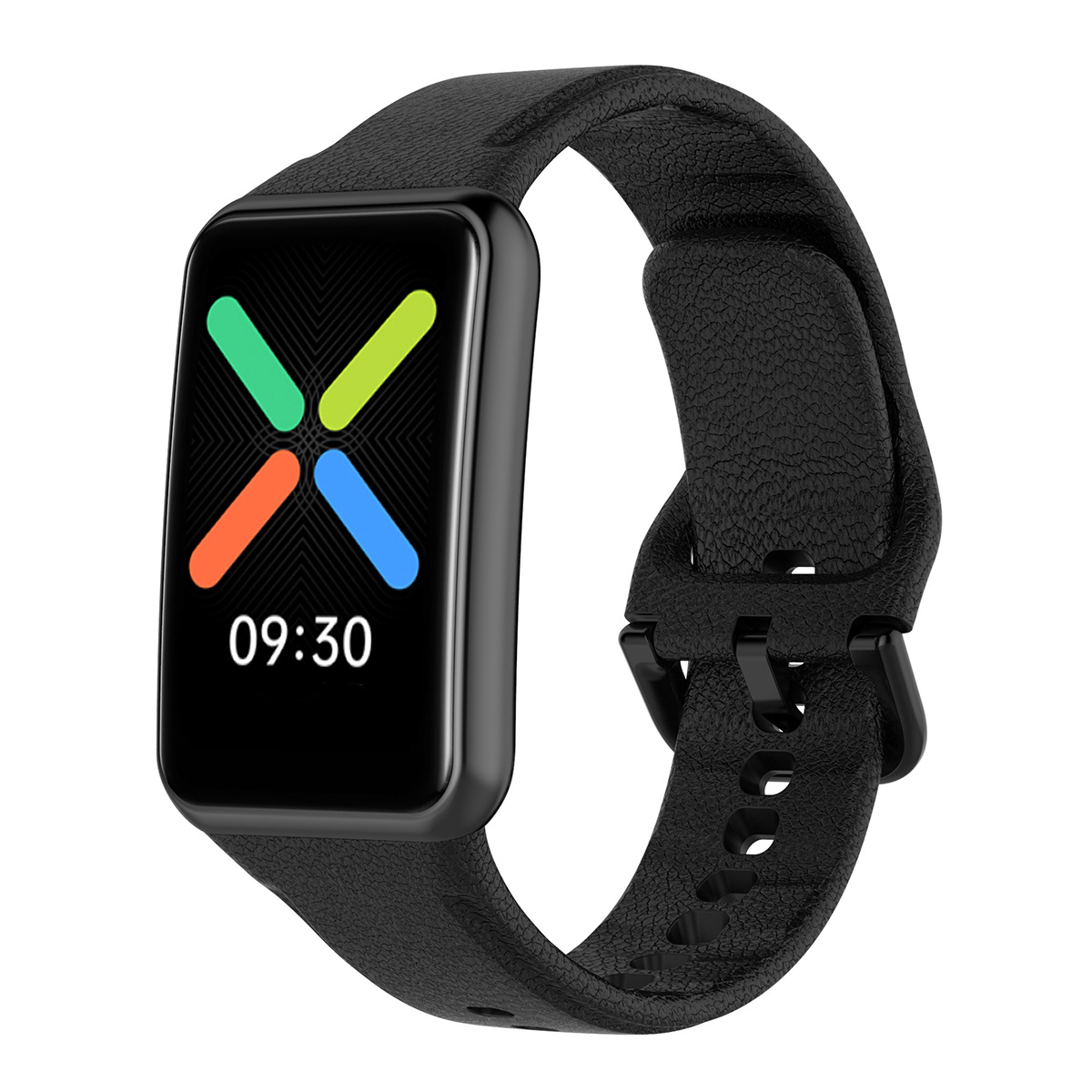 Oppo Watch Free Siliconen Bandje - Zwart