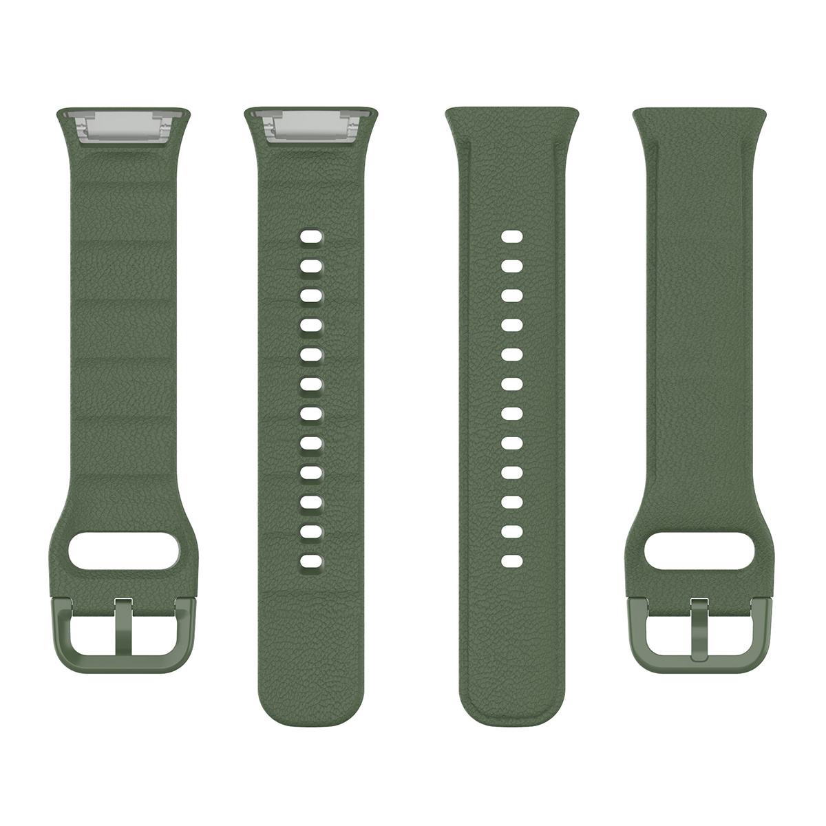 Oppo Watch Free Siliconen Bandje - Donkergroen
