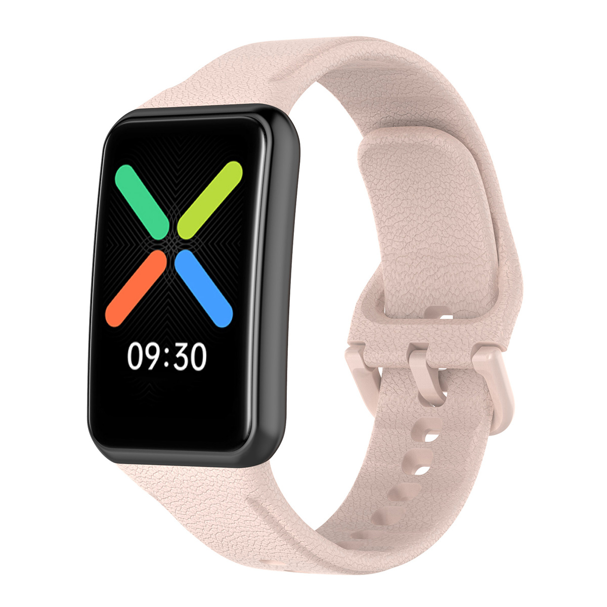 Oppo Watch Free Siliconen Bandje - Lichtroze