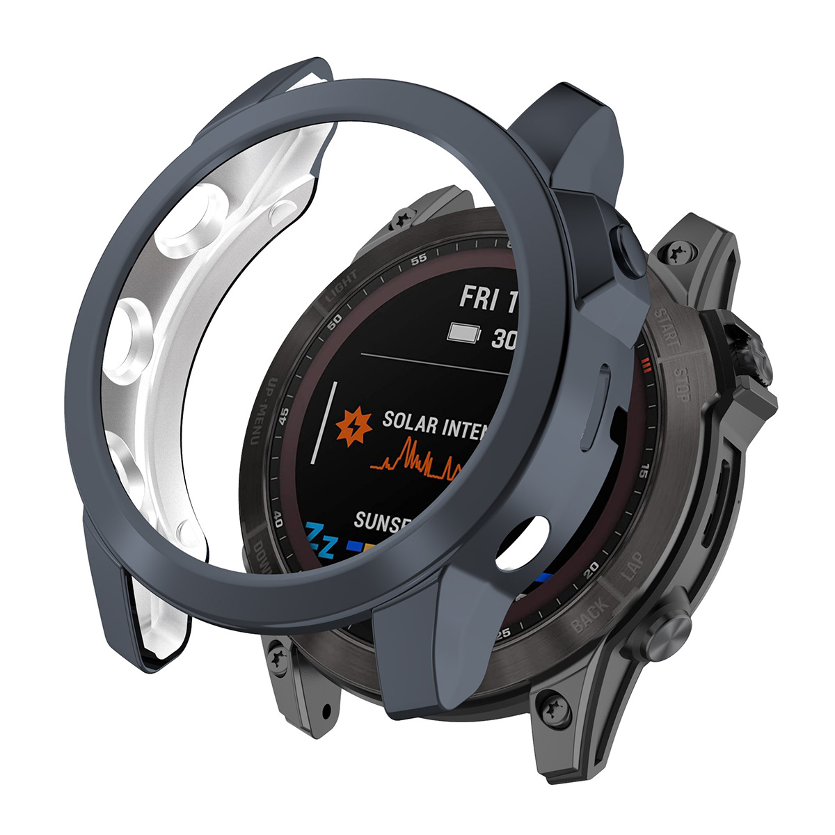 Garmin Fenix 7 Full Cover Bumper - Donkergrijs