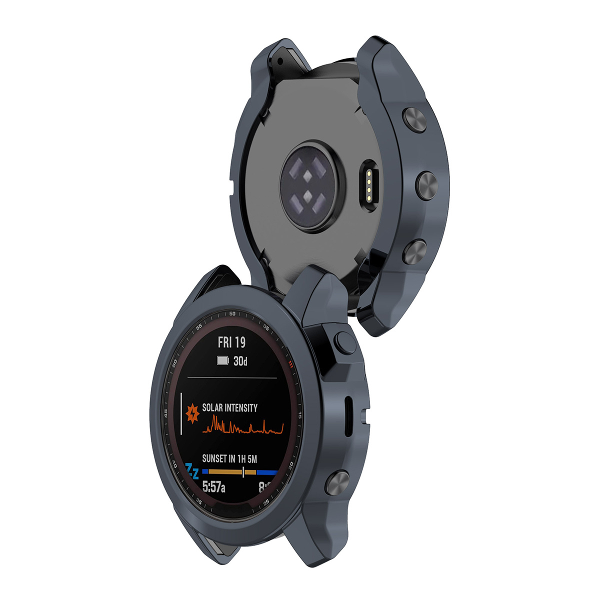 Garmin Fenix 7 Full Cover Bumper - Donkergrijs