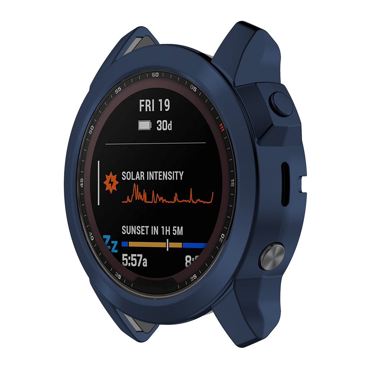 Garmin Fenix 7X Full Cover Bumper - Donkerblauw