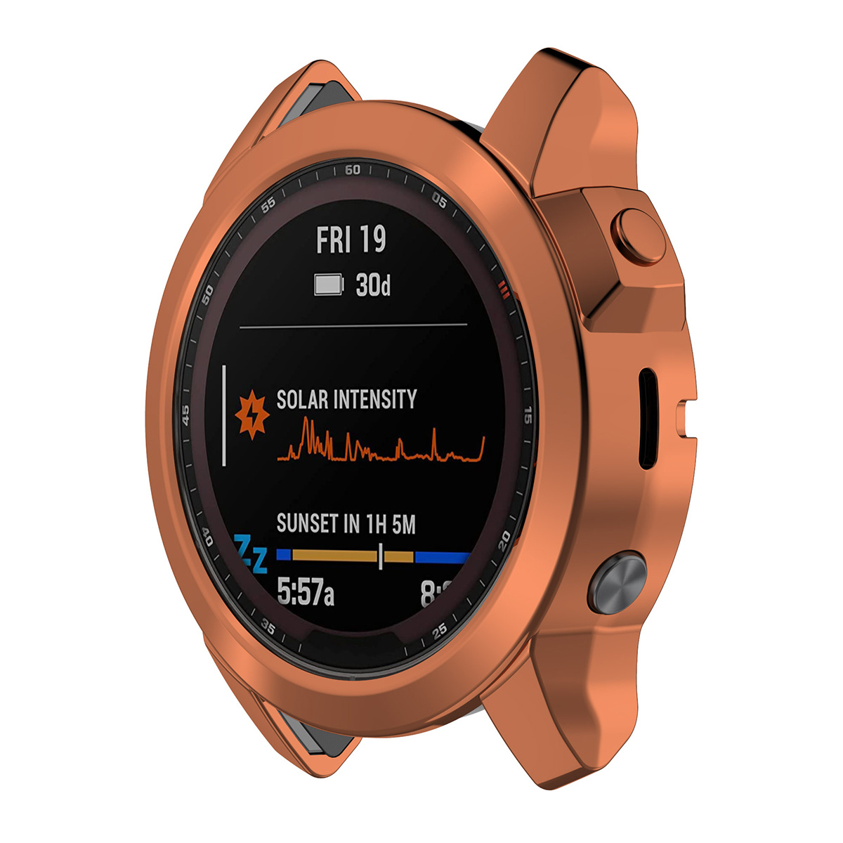 Garmin Fenix 7X Full Cover Bumper - Rose Gold