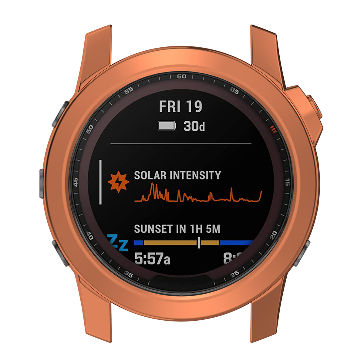 Garmin Fenix 7X Full Cover Bumper - Rose Gold