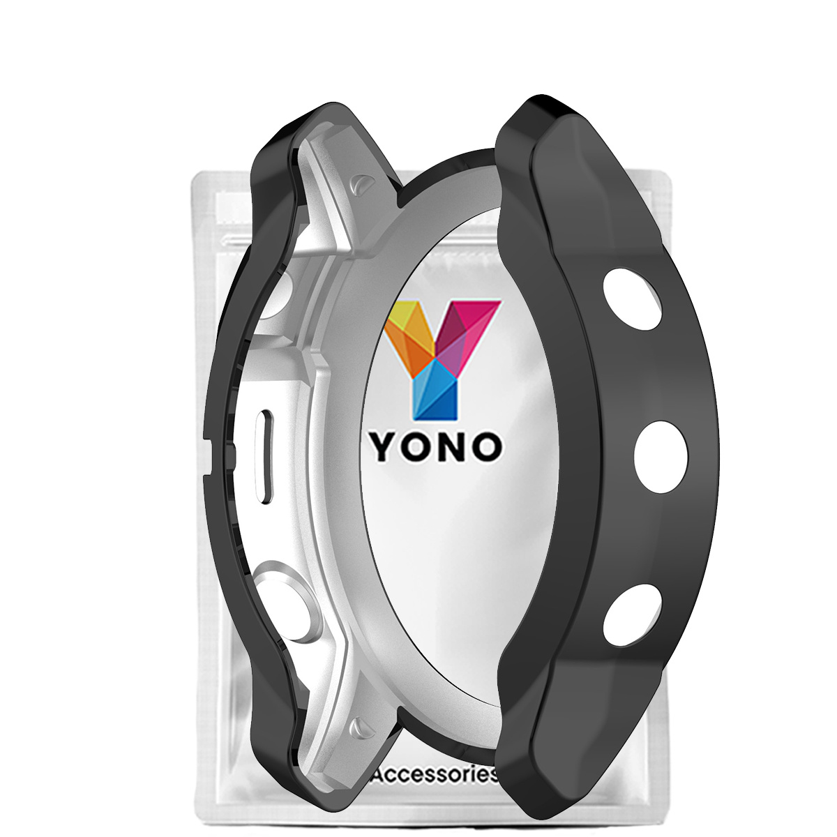 Garmin Fenix 7X Full Cover Bumper - Zwart