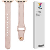 Apple Watch Leer Stretto Bandje - Lichtroze