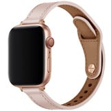 Apple Watch Leer Stretto Bandje - Lichtroze