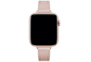 Apple Watch Leer Stretto Bandje - Lichtroze