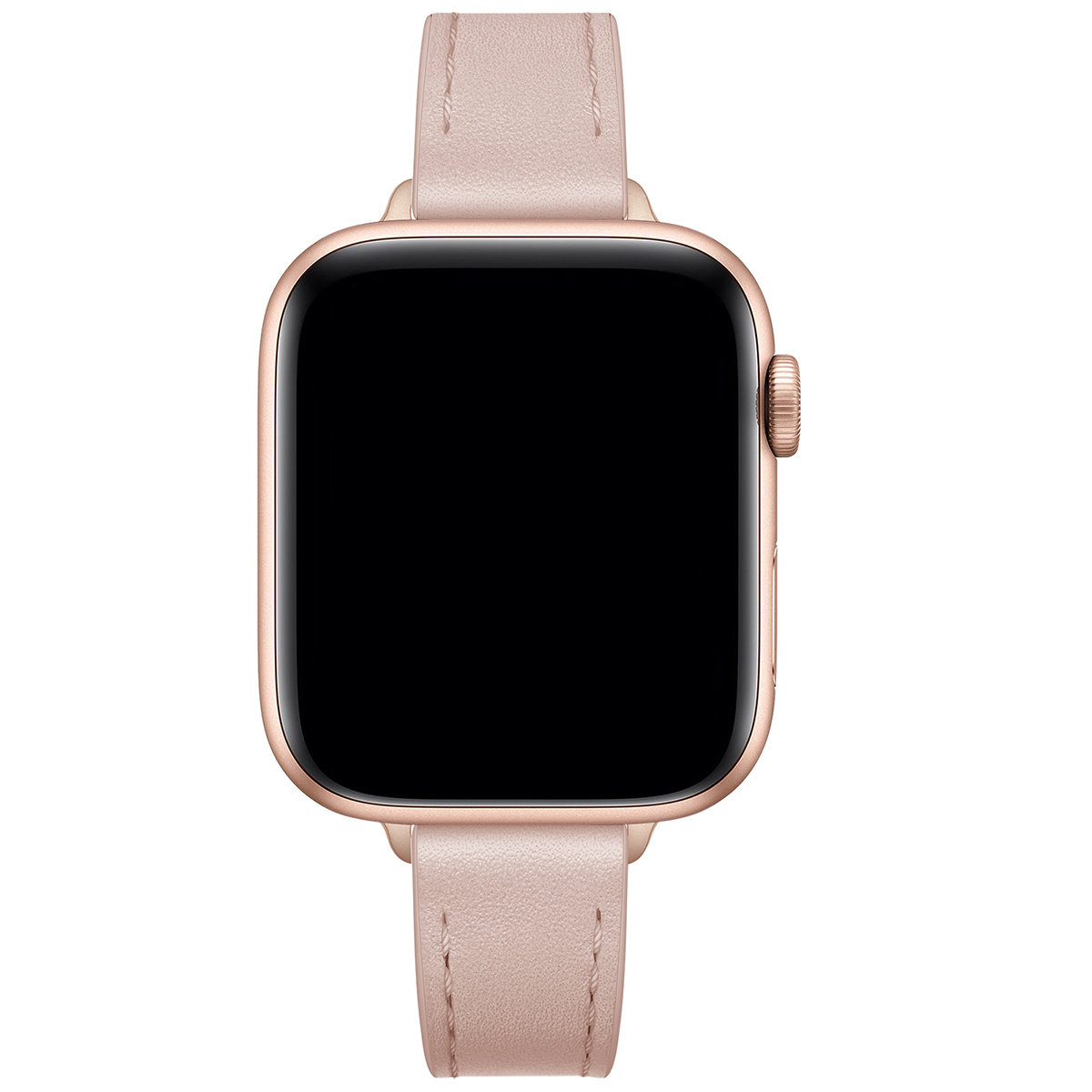 Apple Watch Leer Stretto Bandje - Lichtroze