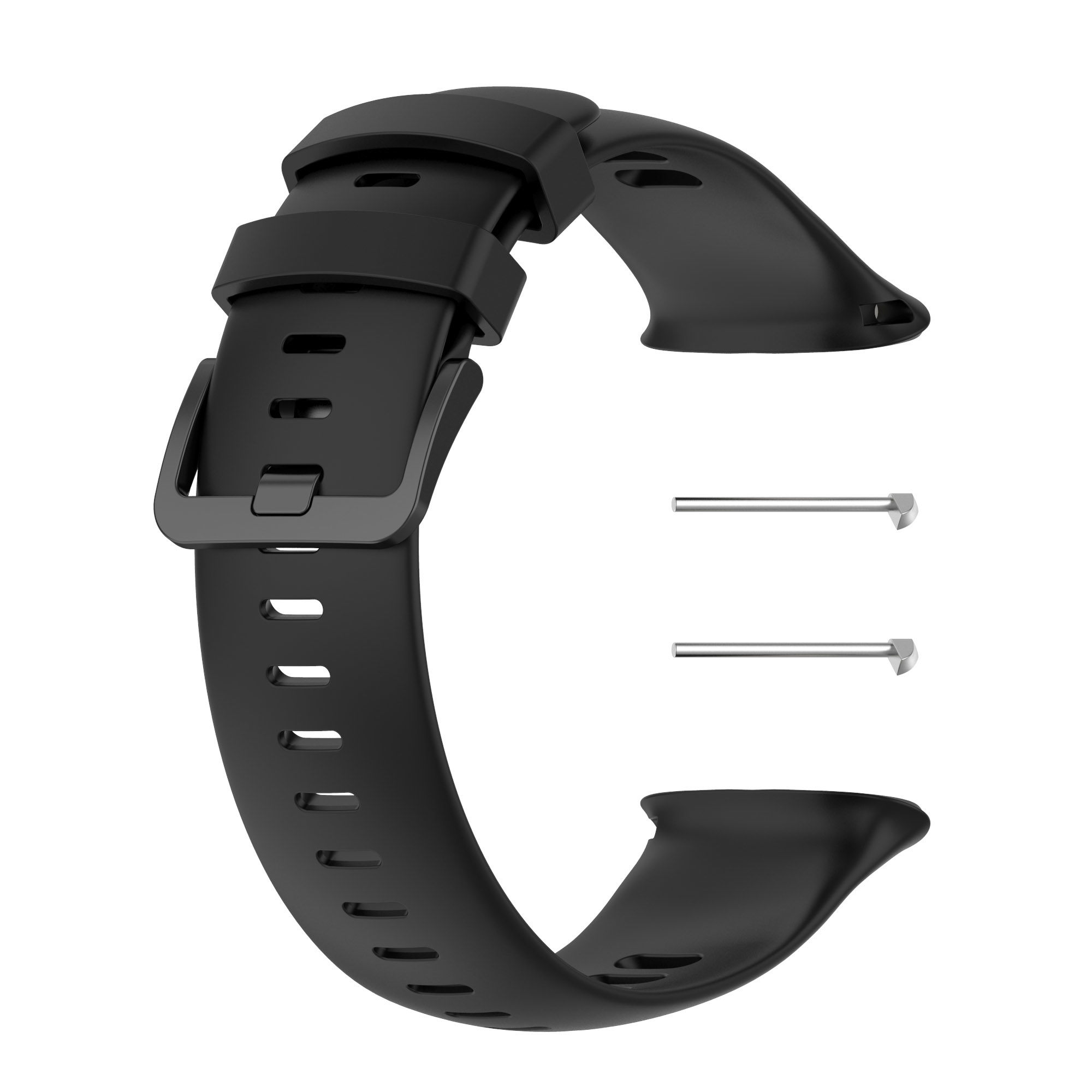 Siliconen Sport Bandje geschikt voor Polar Vantage V2 - Zwart