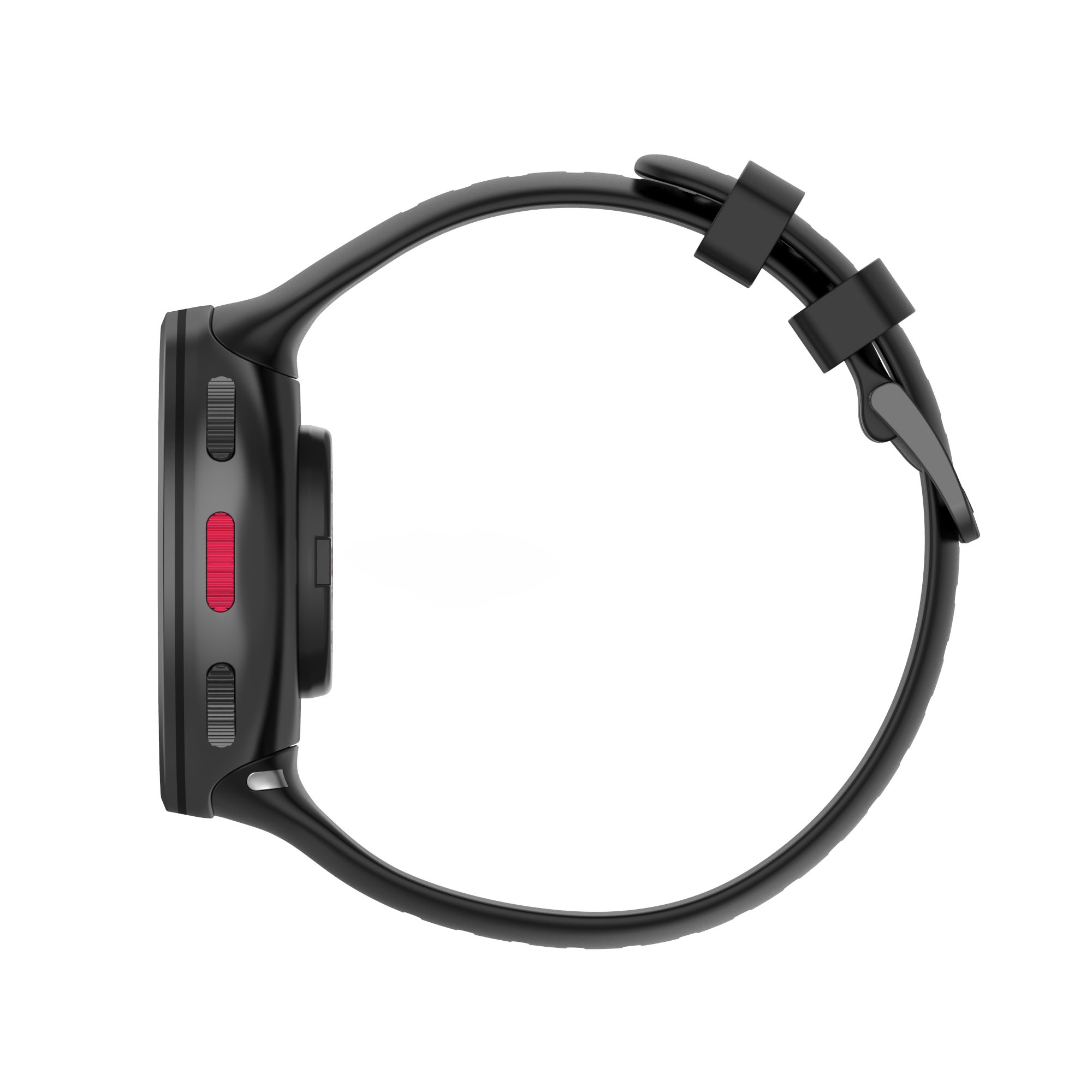 Siliconen Sport Bandje geschikt voor Polar Vantage V2 - Zwart