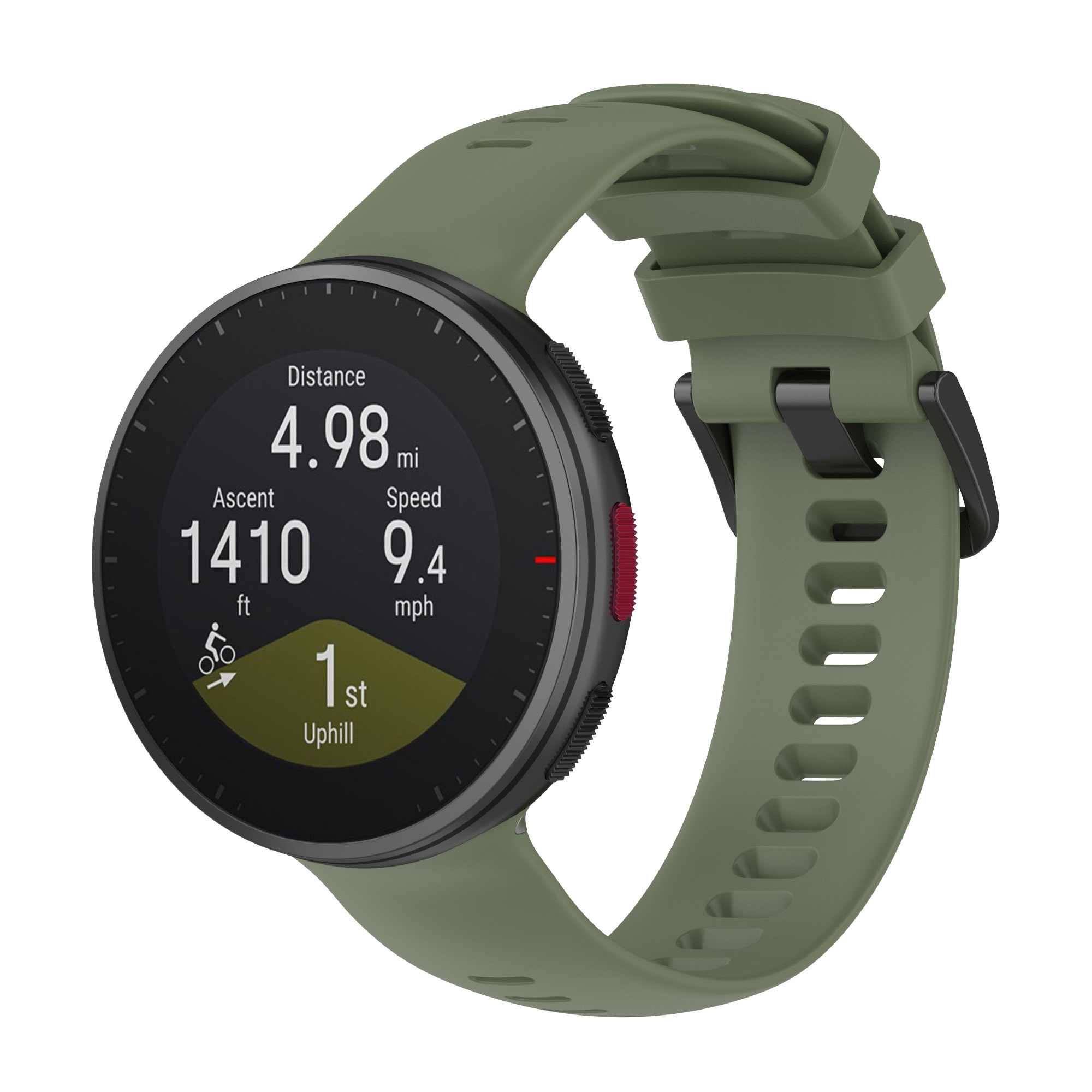 Siliconen Sport Bandje geschikt voor Polar Vantage V2 - Donkergroen